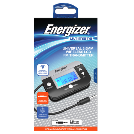 Energizer Universal 3.5mm Wireless LCD FM Transmitter ENGUFM01